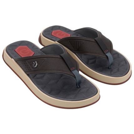 Chinelo Masculino Cartago Nápoles Iv - 12339 - Bege/marrom/vermelho - Atacado