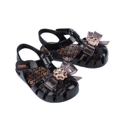 Sandalia Baby Zaxynina Romantic - 83794 - Preto - Atacado