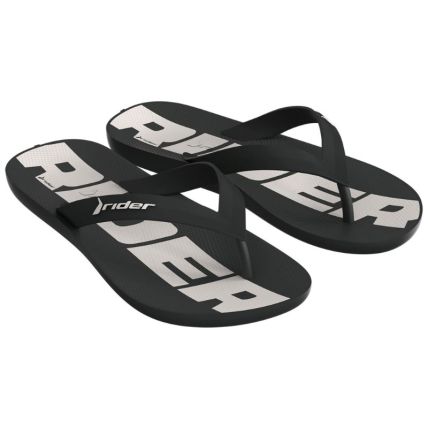 Chinelo Infantil Rider Feel - 12372 - Preto/preto/branco - Atacado