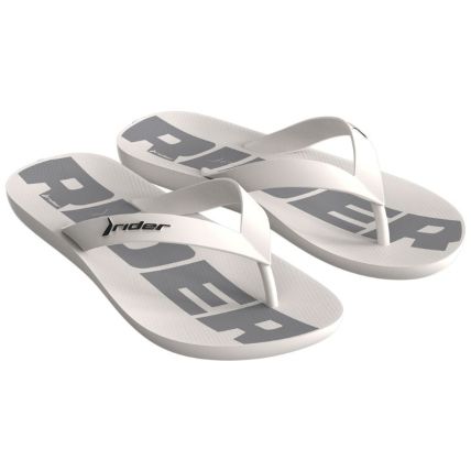 Chinelo Infantil Rider Feel - 12372 - Branco/branco/cinza - Atacado