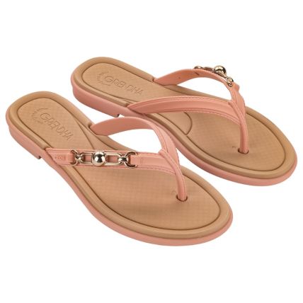 Rasteira Feminina Grendha Mais Conforto Sintonia - 19318 - Peonia - Atacado