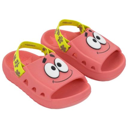 Chinelo Slide Baby Bob Esponja Funny - 23395 - Rosa/verde - Atacado