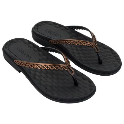 Rasteira Feminina Grendha Nuance - 19317 - Preto - Atacado