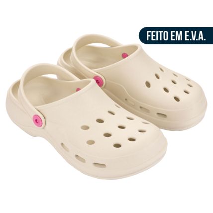 Babuche Feminino Zaxy Joy Babuch - 19430 - Off White Medio - Atacado