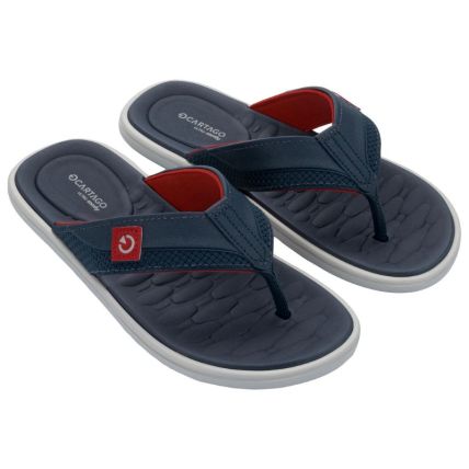 Chinelo Masculino Cartago Malta Vii - 12620 - Cinza/azul/vermelho - Atacado