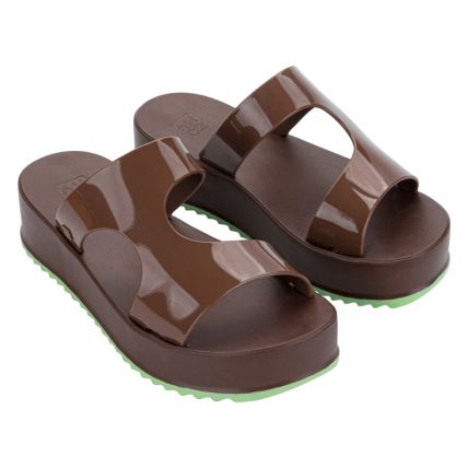 Tamanco Feminino Zaxy Like - 19327 - Marrom Cafe Medio - Atacado