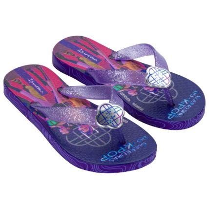Chinelo Infantil Ipanema Guerreiras Do K - 27514 - Roxo/rosa - Atacado