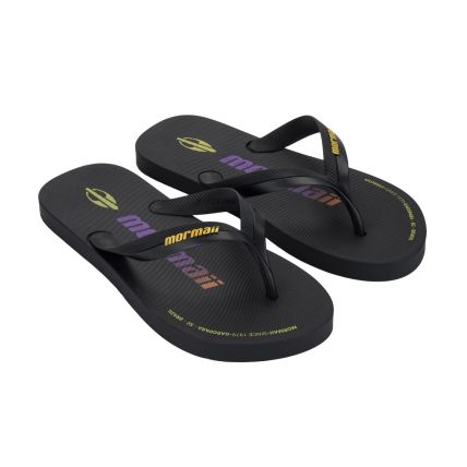 Chinelo Masculino Mormaii Tropical - 11936 - Preto/preto/amarelo - Atacado
