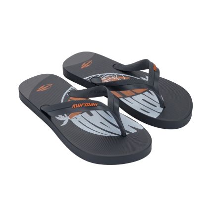 Chinelo Masculino Mormaii Tropical - 11936 - Cinza/cinza/laranja - Atacado