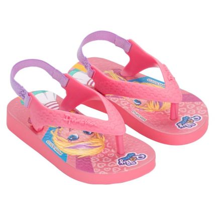 Chinelo Baby Ipanema Polly E Max Steel - 26349 - Rosa/rosa/lilas - Atacado