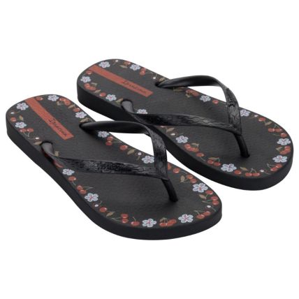 Chinelo Feminino Ipanema Day - 27321 - Preto/preto/vermelho - Atacado