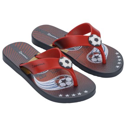 Chinelo Infantil Ipanema Sporty - 27277 - Cinza/vermelho/branco - Atacado