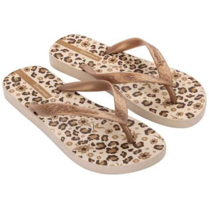 Chinelo Feminino Ipanema Happy - 25279 - Bege/ouro/marrom - Atacado