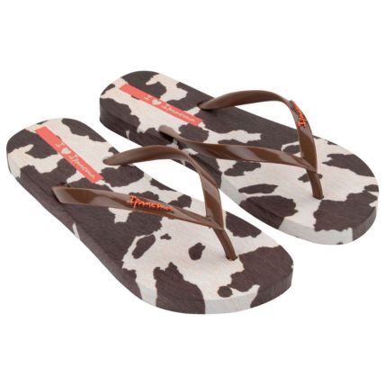 Chinelo Feminino Ipanema Trendy Print - 27452 - Branco/marrom/rosa - Atacado
