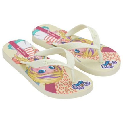Chinelo Infantil Ipanema Polly E Max Steel - 26048 - Bege/bege/rosa - Atacado