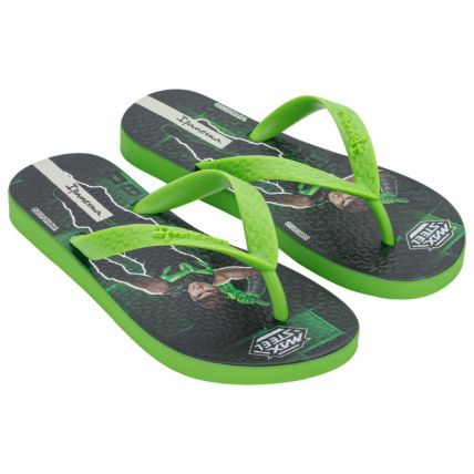 Chinelo Infantil Ipanema Polly E Max Steel - 26048 - Verde/verde/cinza - Atacado