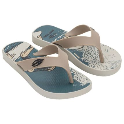 Chinelo Infantil Mormaii Tropical Ii - 12193 - Bege/bege/azul - Atacado