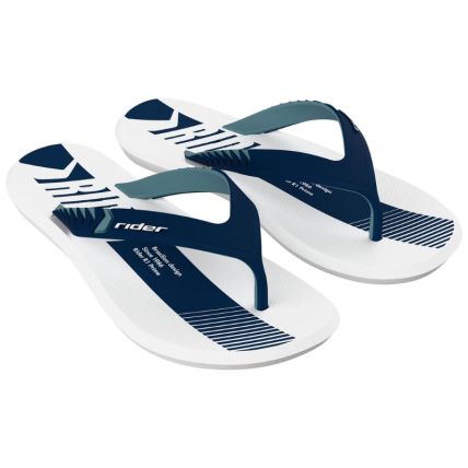 Chinelo Masculino Rider R1 Prime - 12438 - Branco/azul/verde - Atacado