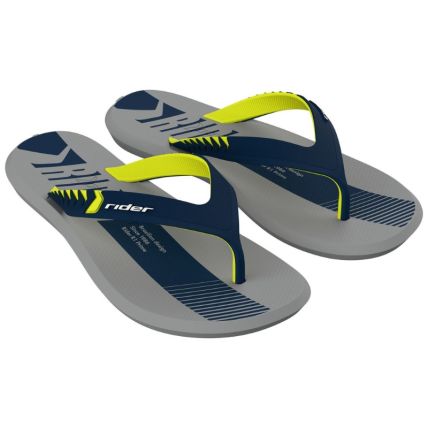 Chinelo Masculino Rider R1 Prime - 12438 - Cinza/azul/verde - Atacado