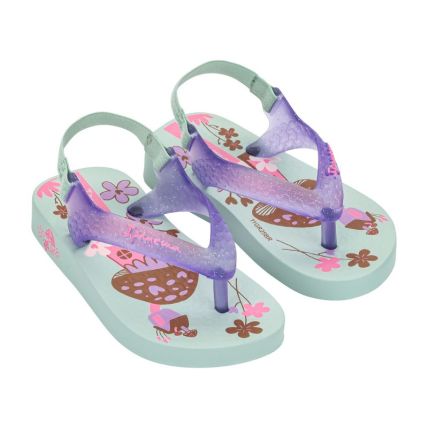 Chinelo Baby Ipanema - 25431 - Verde/glitter/rosa - Atacado