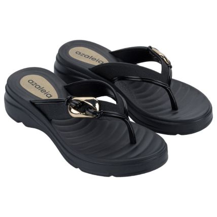 Tamanco Feminino Azaleia Kiara - 19353 - Preto - Atacado