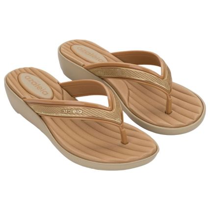 Tamanco Feminino Azaleia Emma - 19355 - Bege Mel - Atacado