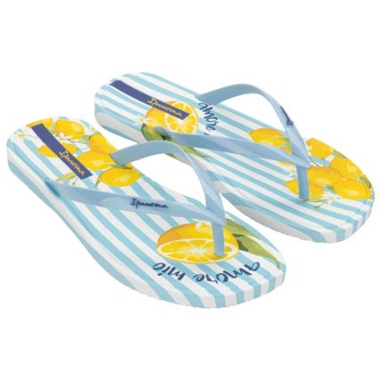 Chinelo Feminino Ipanema La Dolce Vita - 27483 - Branco/azul/amarelo - Atacado