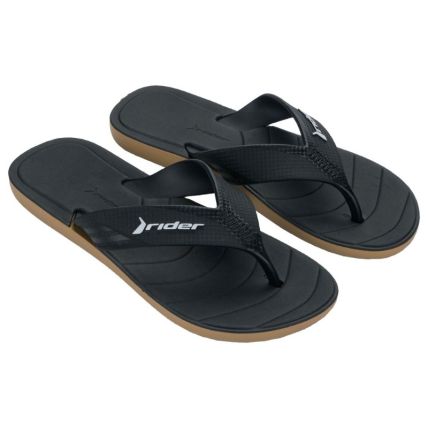 Chinelo Masculino Rider Pulse - 12573 - Bege/preto/branco - Atacado