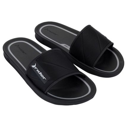 Chinelo Slide Masculino Rider Street - 11578 - Preto/preto/cinza - Atacado