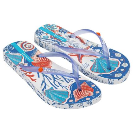 Chinelo Feminino Ipanema Sem Igual - 25483 - Branco/azul/vermelho - Atacado