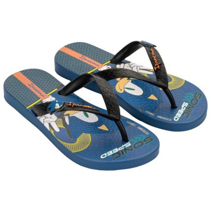 Chinelo Infantil Ipanema Sonic Lets - 27412 - Azul Escuro/preto - Atacado