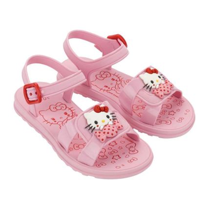 Sandalia Infantil Hello Kitty And Friends New Sweet - 23413 - Rosa/rosa/vermelho - Atacado