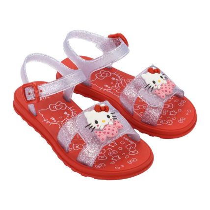 Sandalia Infantil Hello Kitty And Friends New Sweet - 23413 - Vermelho/glitter - Atacado