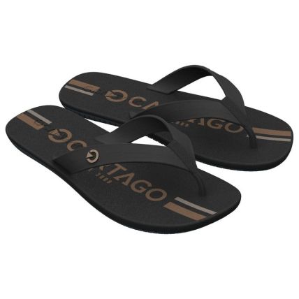 Chinelo Masculino Cartago Atlanta - 11840 - Preto/preto/castor - Atacado