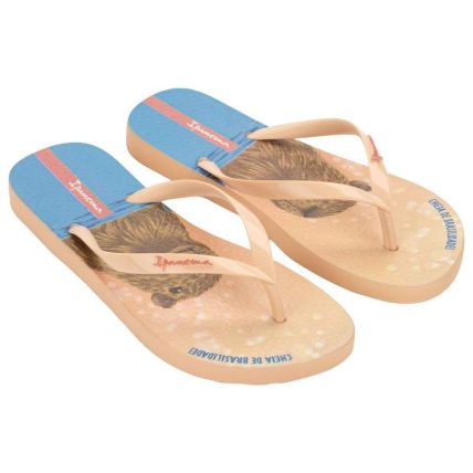 Chinelo Feminino Ipanema Pets Pop - 27540 - Bege/rosa/azul - Atacado