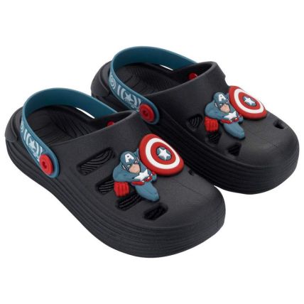 Babuche Infantil Marvel Kicks Babuch - 23424 - Preto/azul - Atacado