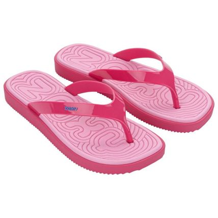 Chinelo Feminino Zaxy Ready - 19347 - Rosa Floral Medio - Atacado