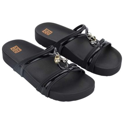 Chinelo Slide Feminino Zaxy Flavor - 19356 - Preto - Atacado