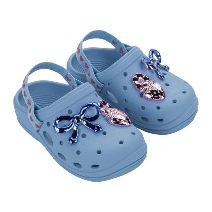 Babuche Baby Zaxynina Daisy - 19364 - Azul Lua - Atacado