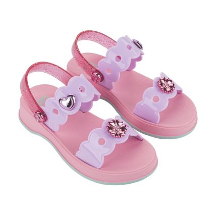 Sandalia Infantil Zaxy Fun - 19350 - Lilas Sereno/rosa - Atacado