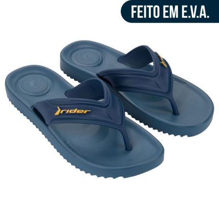Chinelo Masculino Rider Trace - 12608 - Azul/azul/amarelo - Atacado