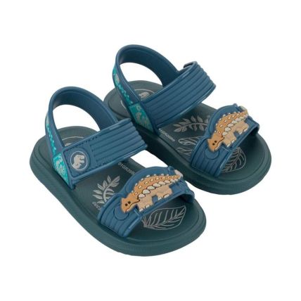 Sandalia Baby Jurassic Soft Step - 23414 - Azul Medio/azul - Atacado
