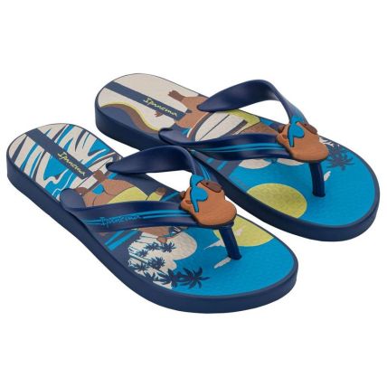 Chinelo Infantil Ipanema Capivara - 27512 - Azul/azul - Atacado