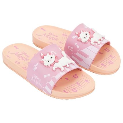 Chinelo Slide Infantil Disney Mania Plus - 23285 - Bege/rosa - Atacado