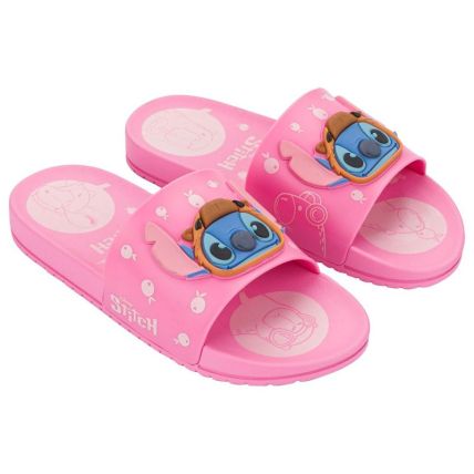 Chinelo Slide Infantil Disney Mania Plus - 23285 - Rosa/rosa - Atacado