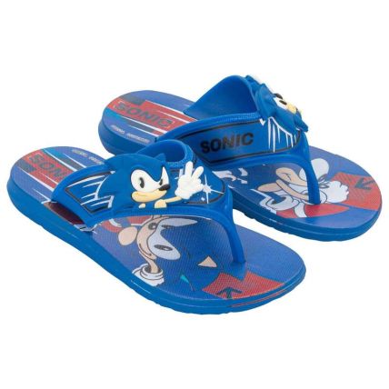 Chinelo Infantil Sonic Way Super Flop Ii - 23429 - Azul/vermelho/branco - Atacado