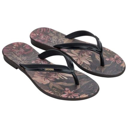 Rasteira Feminina Grendha Rara - 19372 - Preto - Atacado