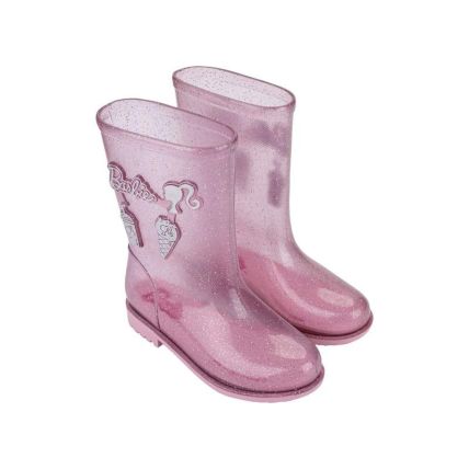 Bota Infantil Barbie Fizzy - 23437 - Rosa Claro/glitter/prata - Atacado