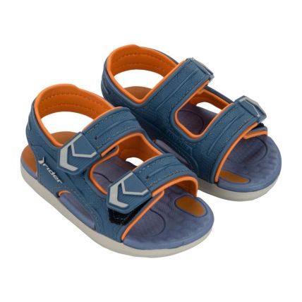 Sandalia Baby Rider R Line Plus Ii Papete - 12527 - Bege/azul/laranja - Atacado