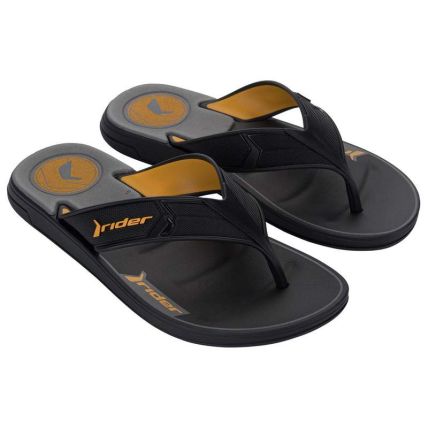 Chinelo Masculino Rider Start Iii - 12499 - Preto/amarelo - Atacado